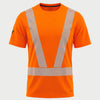 Vohl Hi Vis Short Sleeve Reflective T-Shirt - Safety Orange