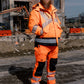 Vohl Hi Vis Utility Pant – Safety Orange – SKU HV-UP-205, lifestyle man | color:Safety Orange