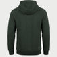 Vohl Heavyweight Fleece Hoody - Deep Forest Green - SKU WW-PO-400, back view with structured hood and ribbed hem | color:Deep Forest Green