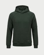 Vohl Heavyweight Fleece Hoody - Deep Forest Green - SKU WW-PO-400, front view with kangaroo pocket and ribbed cuffs | color:Deep Forest Green