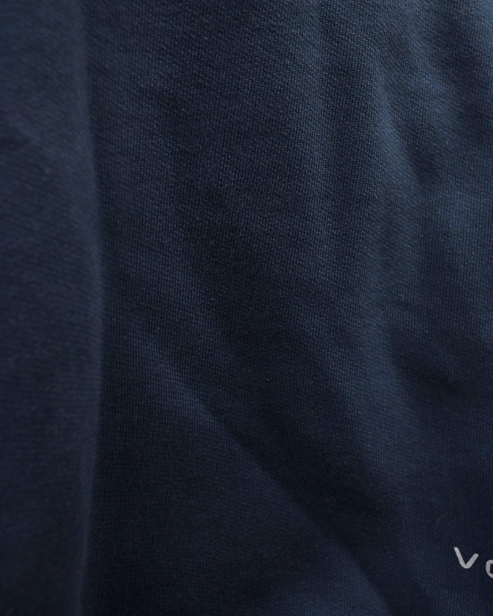 Vohl Heavyweight Fleece Hoody - Detroit Blue - SKU WW-PO-600, heavyweight fleece fabric close-up | color:Detroit Blue