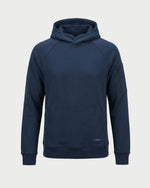 Vohl Heavyweight Fleece Hoody - Detroit Blue - SKU WW-PO-600, front view with kangaroo pocket and ribbed cuffs | color:Detroit Blue