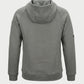 Vohl Heavyweight Fleece Hoody - Pewter - SKU WW-PO-700, back view with relaxed fit and ribbed hem | color:Pewter