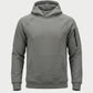 Vohl Heavyweight Fleece Hoody - Pewter - SKU WW-PO-700, front view with kangaroo pocket and ribbed cuffs | color:Pewter