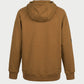 Vohl Heavyweight Fleece Hoody – Tobacco – SKU WW-PO-800, back view with relaxed fit and ribbed hem | color:Tobacco