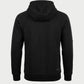 Vohl Heavyweight Fleece Hoody – Black – SKU WW-PO-900, back view with relaxed fit and ribbed hem | color:Black