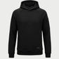 Vohl Heavyweight Fleece Hoody - Deep Forest Green - SKU WW-PO-400, front view with kangaroo pocket and ribbed cuffs | color:Black