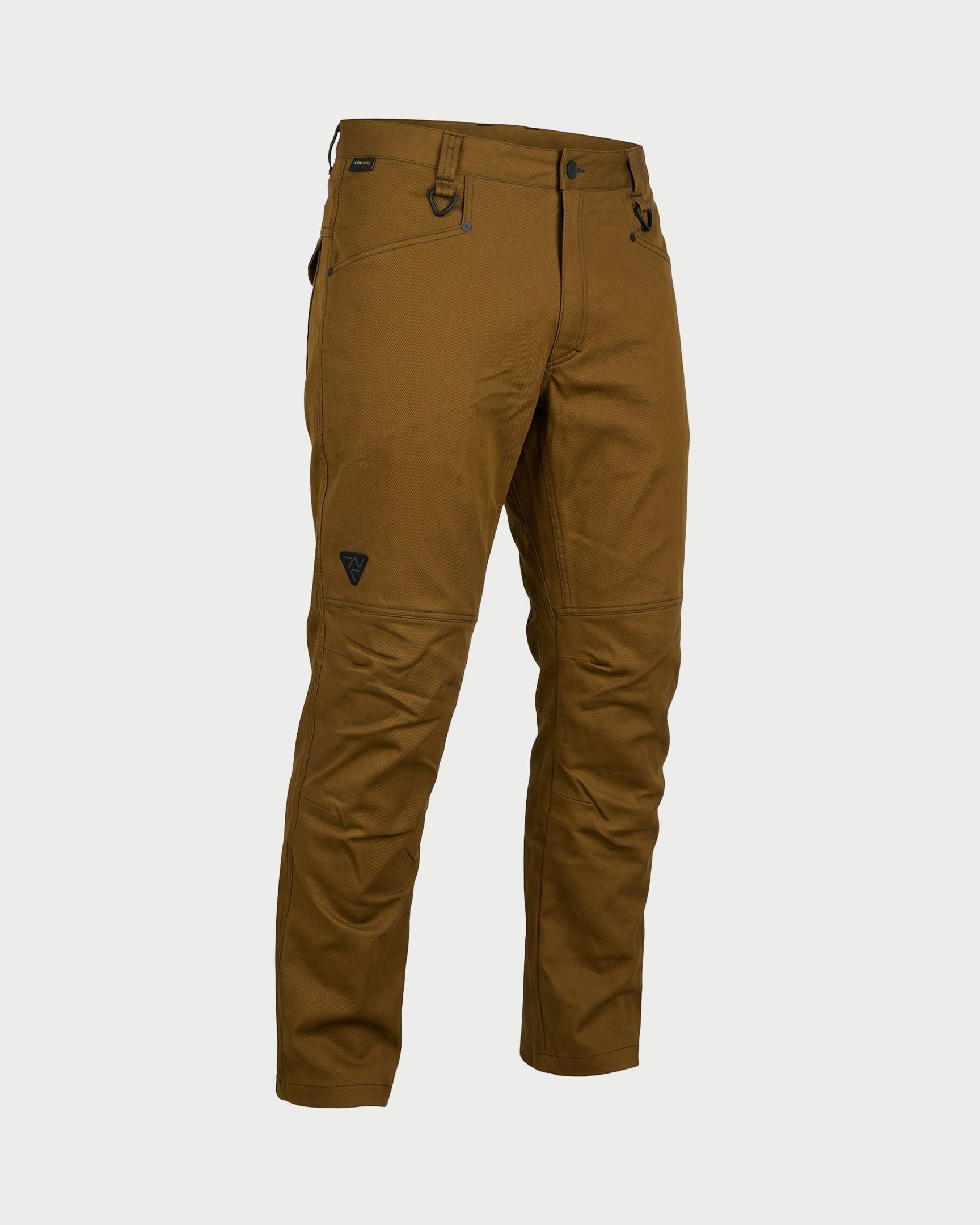 Vohl Straight Leg Pant – Tobacco – SKU WW-SP-800, angled front view showing tailored straight leg cut and reinforced seams | color:Tobacco