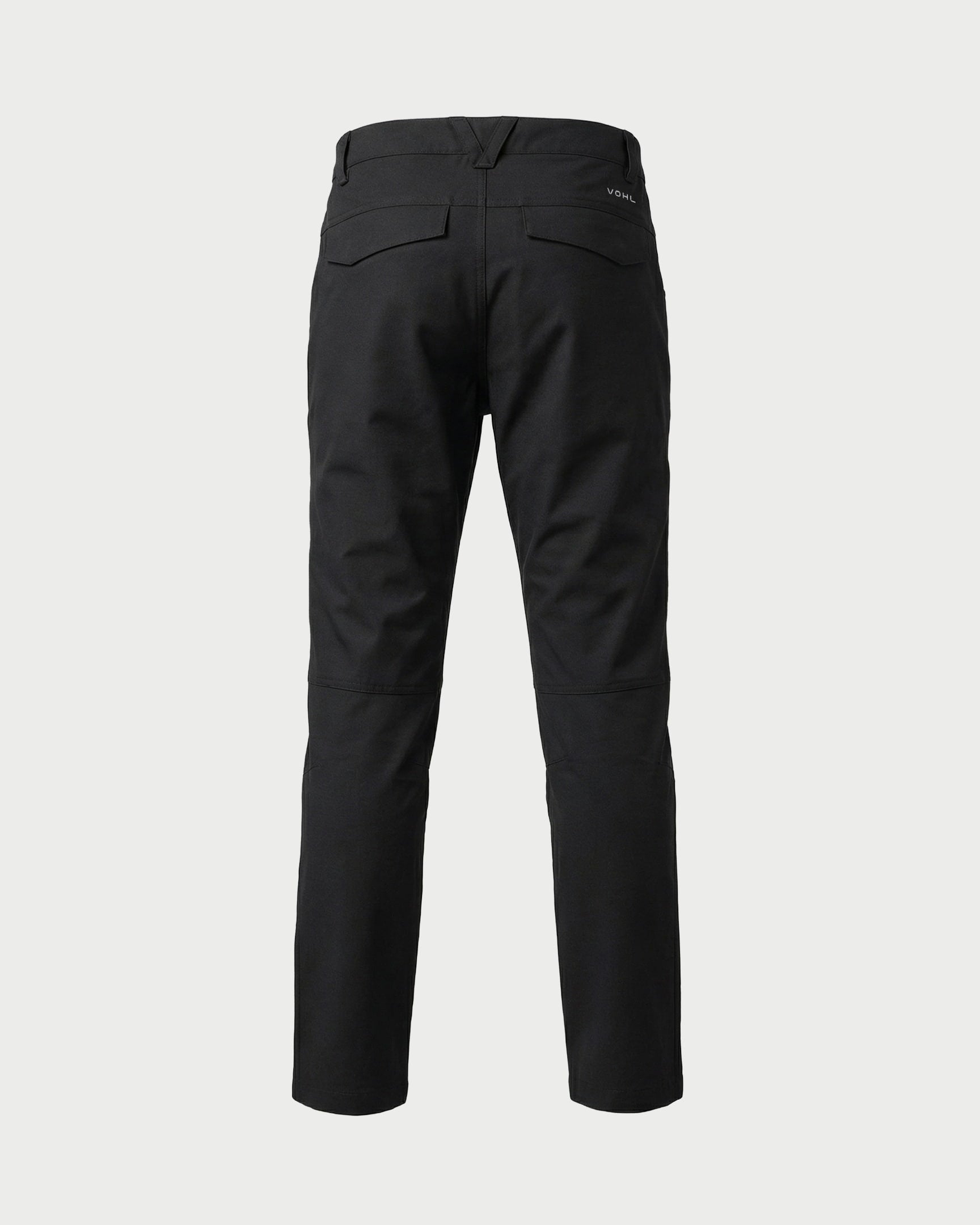 Vohl Straight Leg Pant – Tobacco – SKU WW-SP-900, back view with rear pockets and straight leg silhouette | color:Black