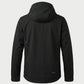 Vohl Lined Winter Jacket - Black - SKU WW-WJ-900, angled back view with hood and Cordura outer shell | color:Black
