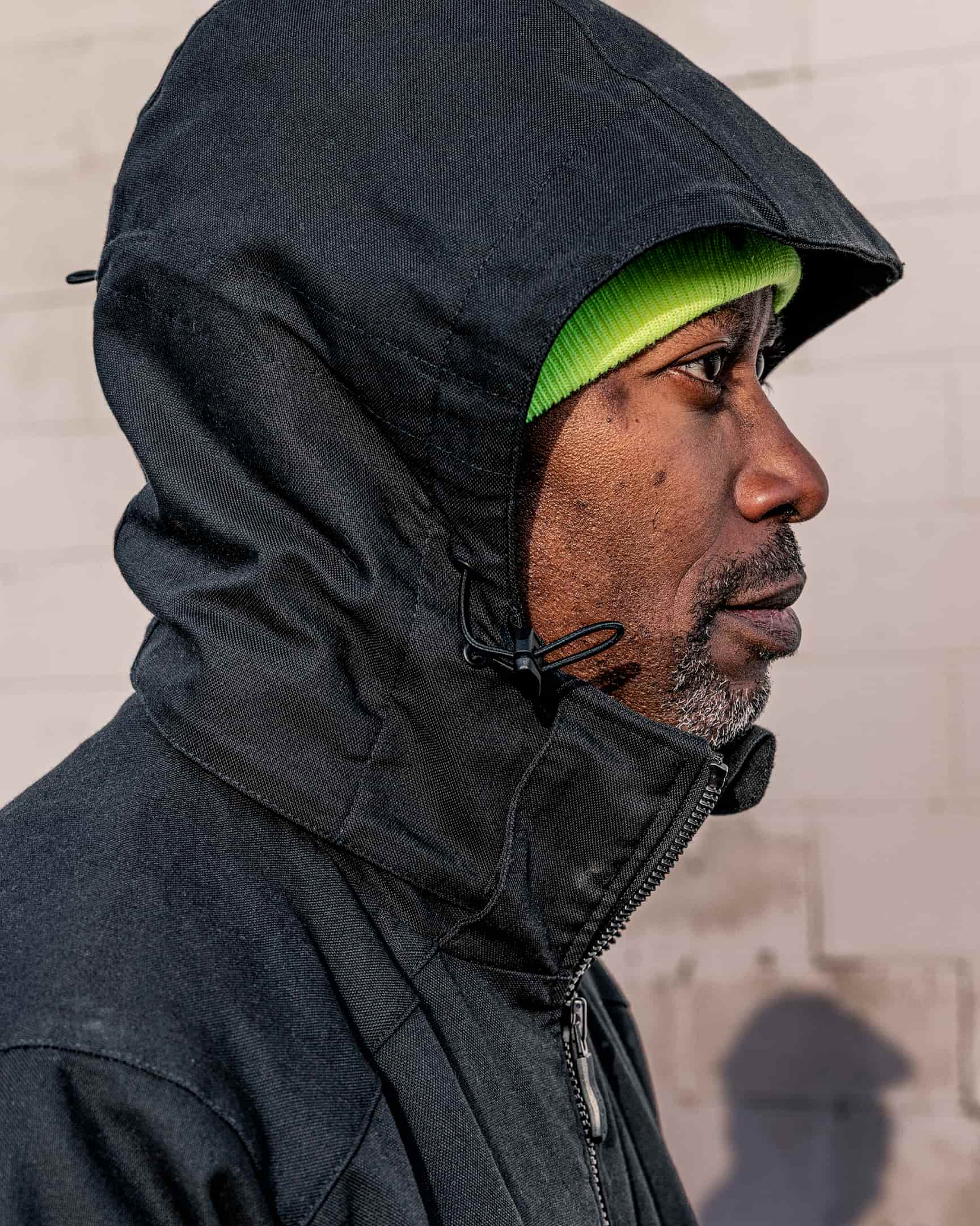 Vohl Lined Winter Jacket – Black – SKU WW-WJ-900, lifestyle hood | color:Black