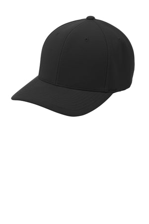 Port Authority Flexfit 110 & Dry Mini Pique Cap (Black)