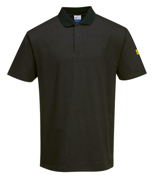 Anti-Static ESD Polo Shirt Black