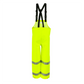 NASCO ArcLite Air FR rain bib overalls in fluorescent yellow, back view