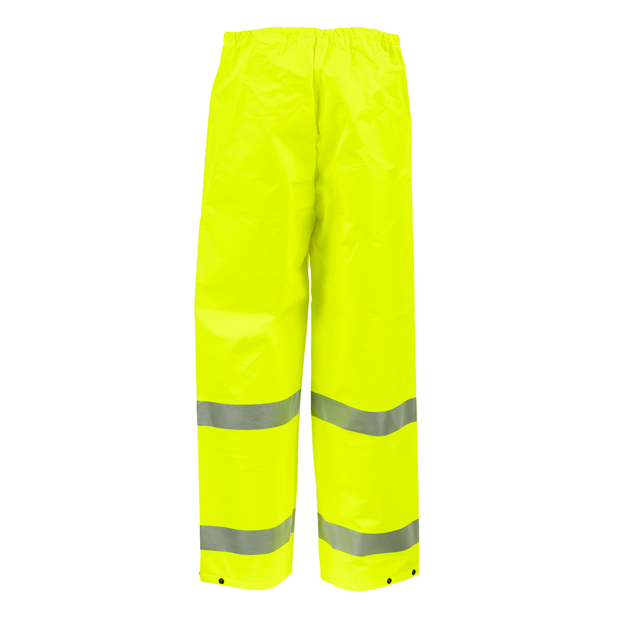 NASCO ArcLite Air FR rain pants in fluorescent yellow, front view