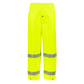 NASCO ArcLite Air FR rain pants in fluorescent yellow, side view