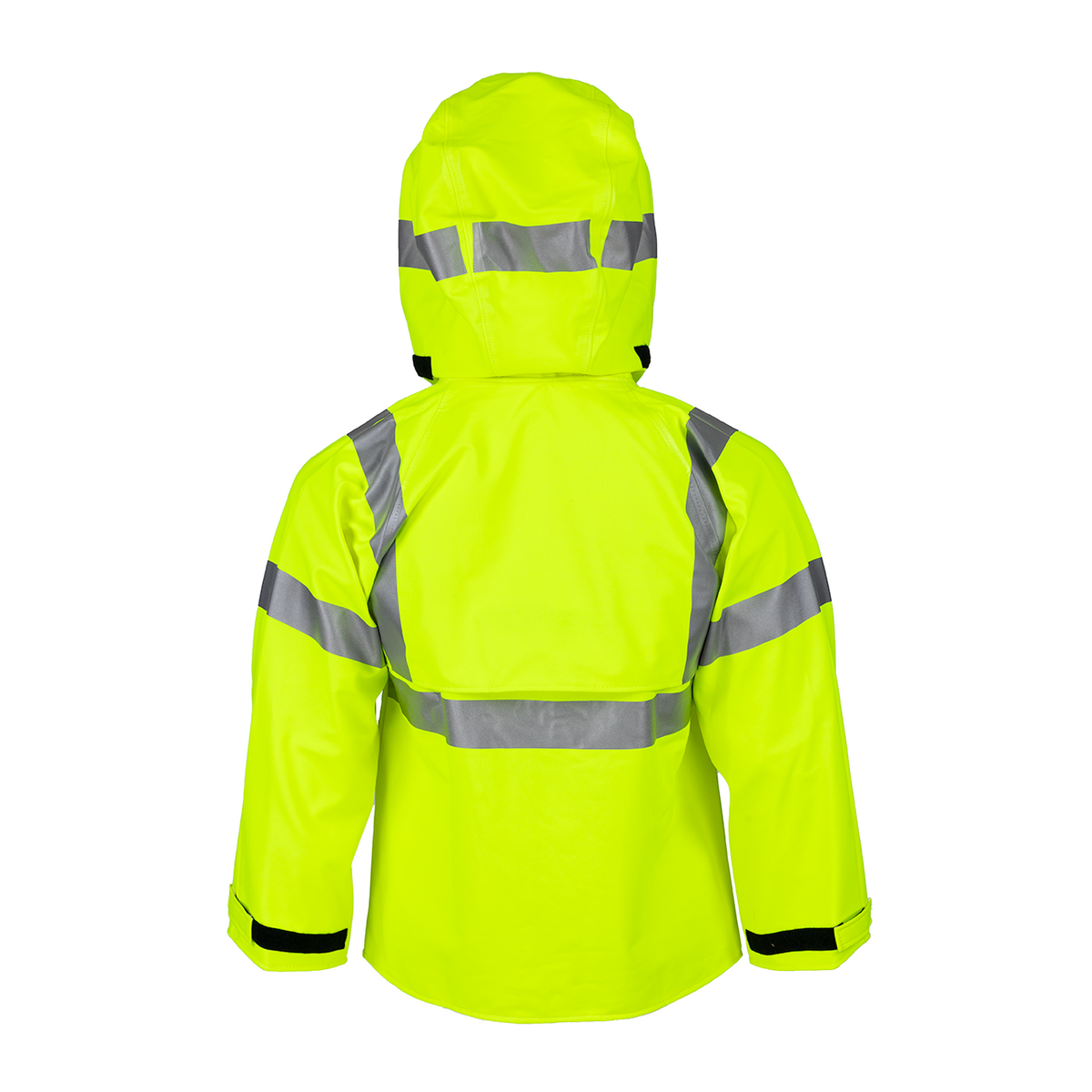 NASCO Sentinel women's FR rain jacket in Fluorescent Yellow, alternate view