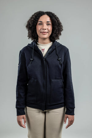 DRIFIRE Women's FR Heavyweight Zip Front Hoodie Navy