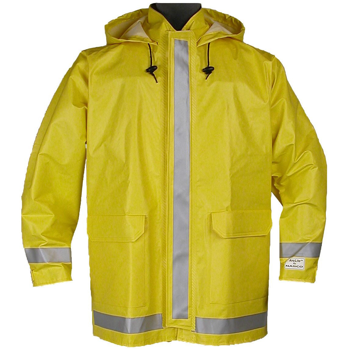 NASCO ArcLite FR rain jacket in Yellow, alternate view