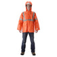 NASCO ArcLite HiVis FR rain jacket in Fluorescent Orange
