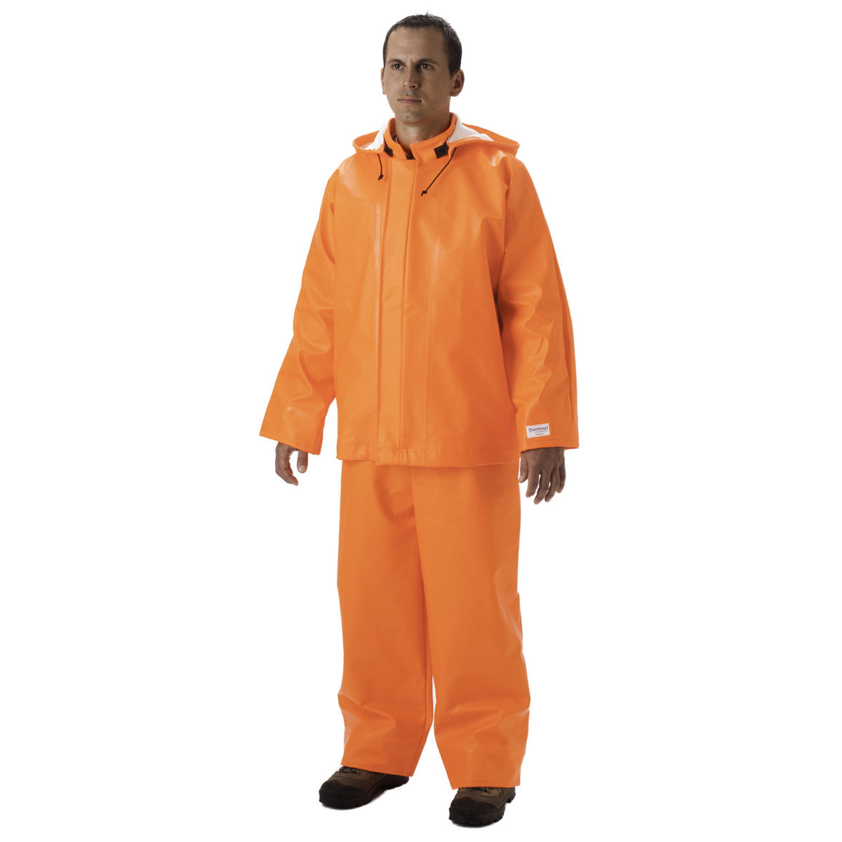 NASCO Sentinel FR rain jacket and bib system in Fluorescent Orange