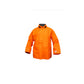 NASCO Sentinel FR rain jacket with collar and elastic waist in Fluorescent Orange
