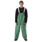 NASCO AcidBasic chemical splash rain bib overalls in Green, worn view