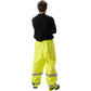 NASCO Sentinel FR rain pants in Fluorescent Yellow, back view
