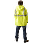 NASCO Sentinel FR rain jacket in Fluorescent Yellow, back view