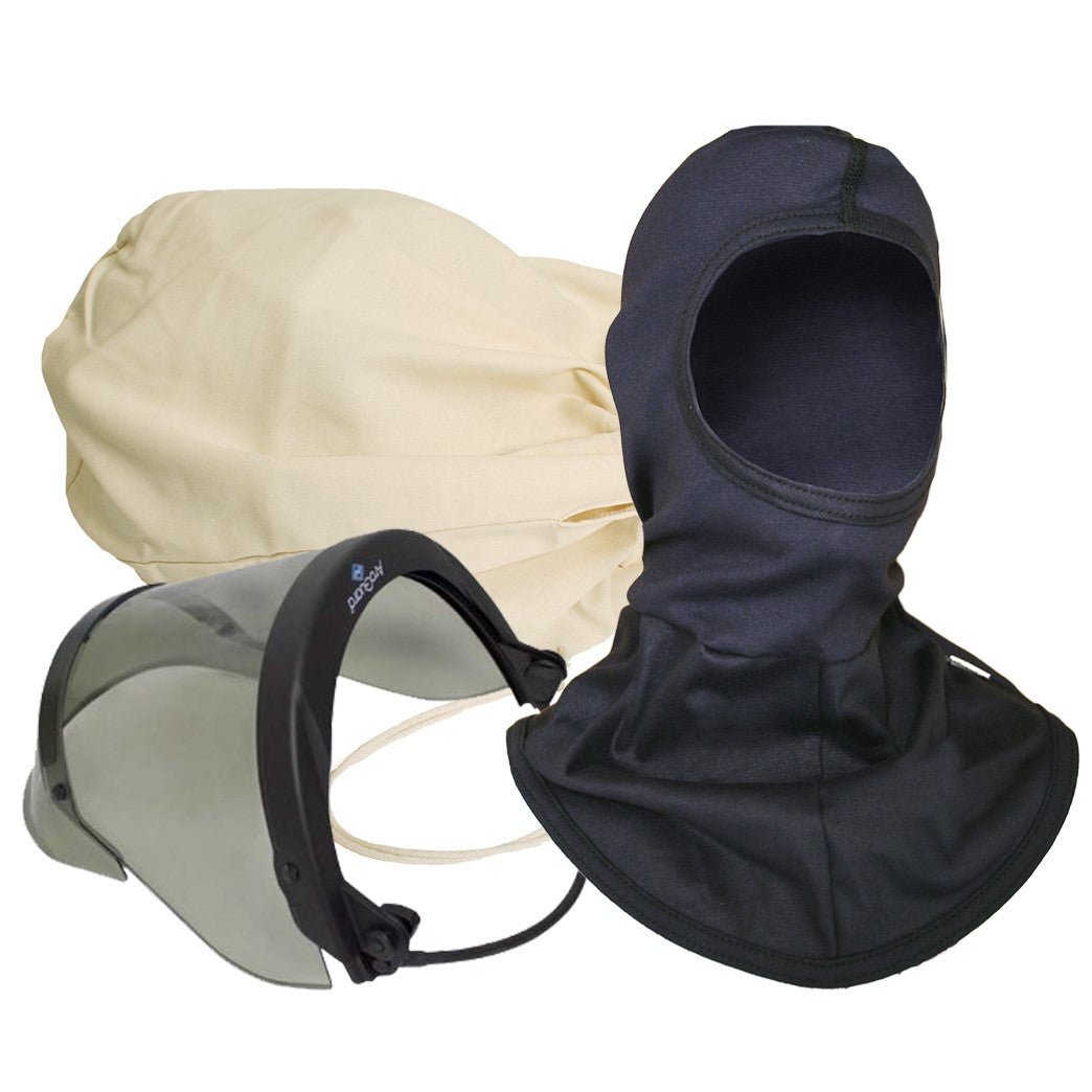 Arc Flash Program Helmets 12 or 20 Cal Arc Flash Faceshield Kit for Full Brim Helmets