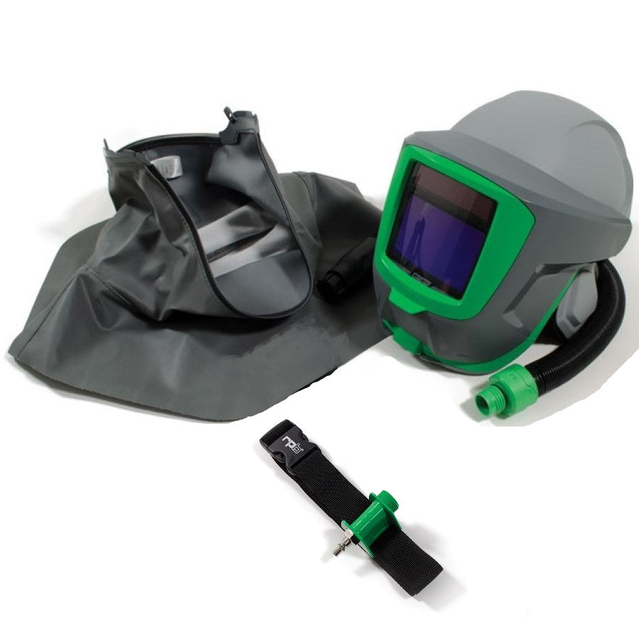 Z-Link Plus Welding Respirator Helmet - PAPR or Supplied Air, Removable ADF, Face Seal or Cape, NIOSH Certified Protection for Welders - RPB Safety