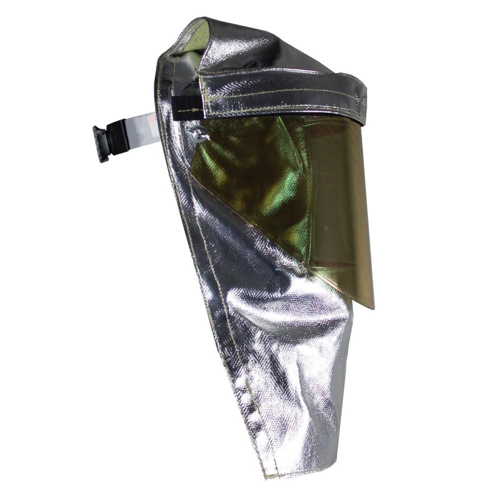 【fab】Adaptive Plating coldfoil H5 Aluminized Flip Front Hood Metalized Gold Polycarbonate Faceshield