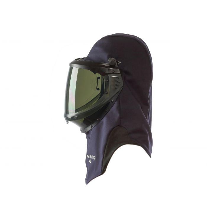 Arc Flash Lift Front Hood with Faceshield, Slotted Adapter and Hard Hat - Fire and Arc Flash Resistant - National Safety Apparel