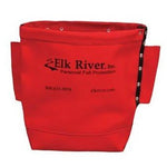 Bolt Bag with Belt Tunnel and Tool Loops - 10 x 9 x 2.5 in., Heavy Duty Red Canvas - Elk River Fall Protection