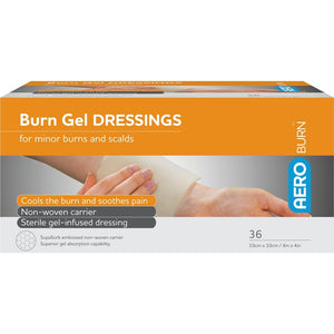 Burn Dressing - 4 x 4 Inches - First Aid Kit Refills (PK 36 Dressings)