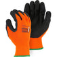 Crinkle Latex Palm Dip High Visibility Terry Lined Nylon Glove (PK 12 Pairs) - Majestic