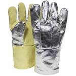 Cut Resistant Aluminized Thermal Gloves - 22 Oz. Thermobest, 14 In. Long, Wool Lined, Wing Thumb, Moderate Cut Resistance (PK 1 Pair)