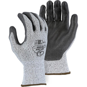 Cut Resistant Glove - KorPlex Blend, Polyurethane Palm Dip, Light Cut Resistance (PK 12 Pairs) - Majestic