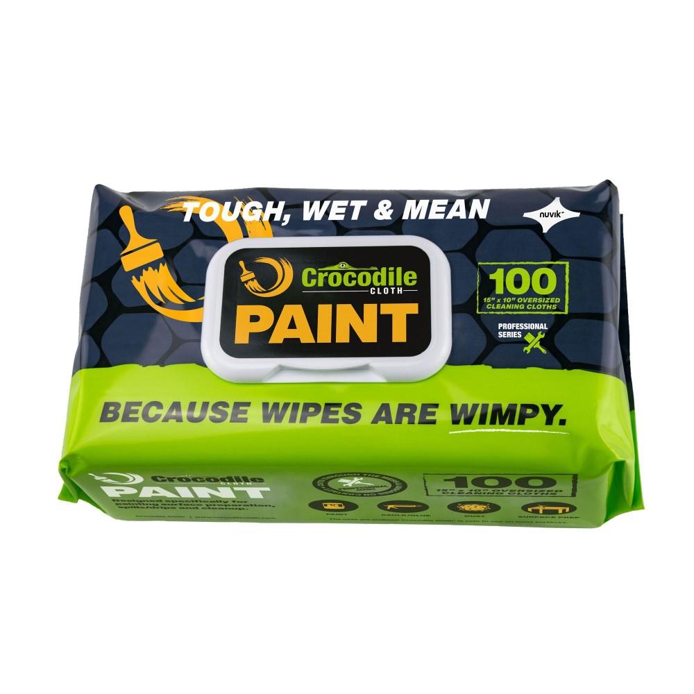 Disposable Industrial Cleaning Cloths (PK 100 Wipes) - Crocodile Cloth, 10 x 15 Inch Wipes in Original, Automotive, Or Paint Professional Series