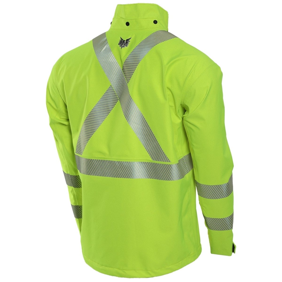 fr rain gear DRIFIRE Hydroflash Hi Vis FR/AR Rain Suit High Visibility Orange / With Removable Hood / 5X-Large