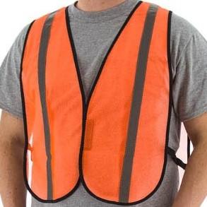 Economical High Visibility Mesh Site Safety Vest - Velcro Close (PK 25 Vests)