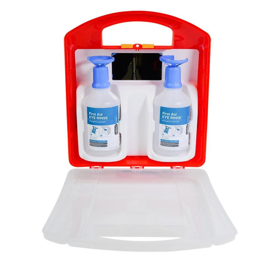 Eyewash Station First Aid Kit in Plastic Case