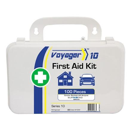 First Aid Kit for Wounds and Burns (PK 4 Kits) - 10 People, 72 PCS, Various Cases