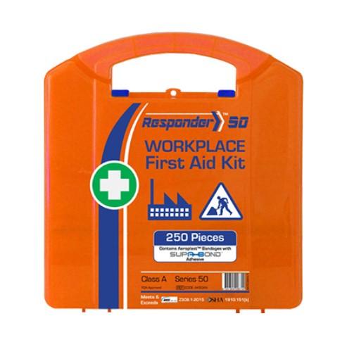 First Aid Kit for Wounds, Burns, and CPR (PK 4 Kits) - 50 People, Class A, 234 PCS, Various Cases