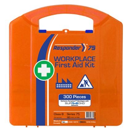 First Aid Kit for Wounds, Burns, and CPR (PK 4 Kits) - 75 People, Class B, 274 PCS, Various Cases