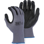 Foam Nitrile Palm with Dotted Grip Nylon Glove (PK 12 Pairs) - Majestic