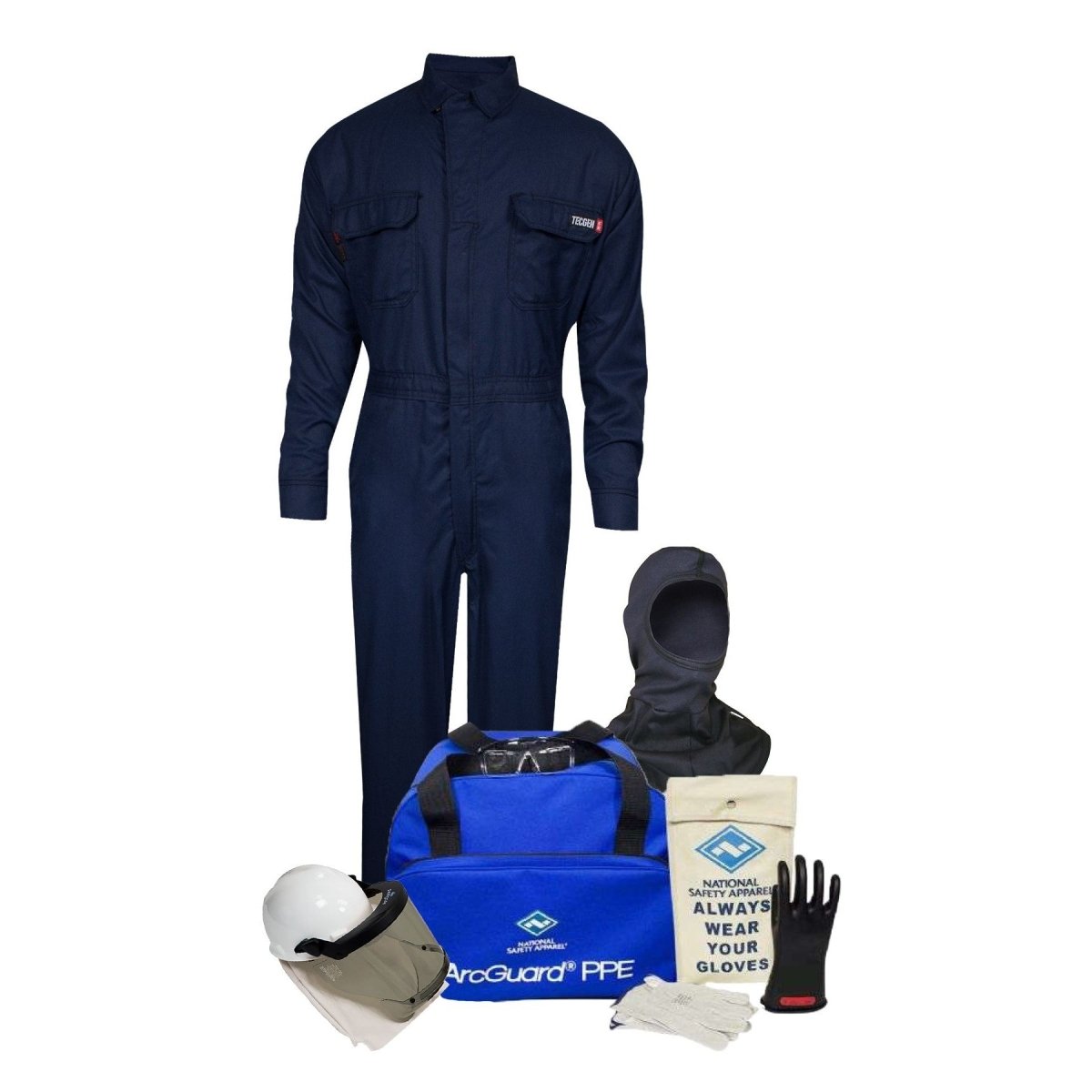 FR 8 Cal Arc Flash Kit - Tecgen FR Coverall Kit