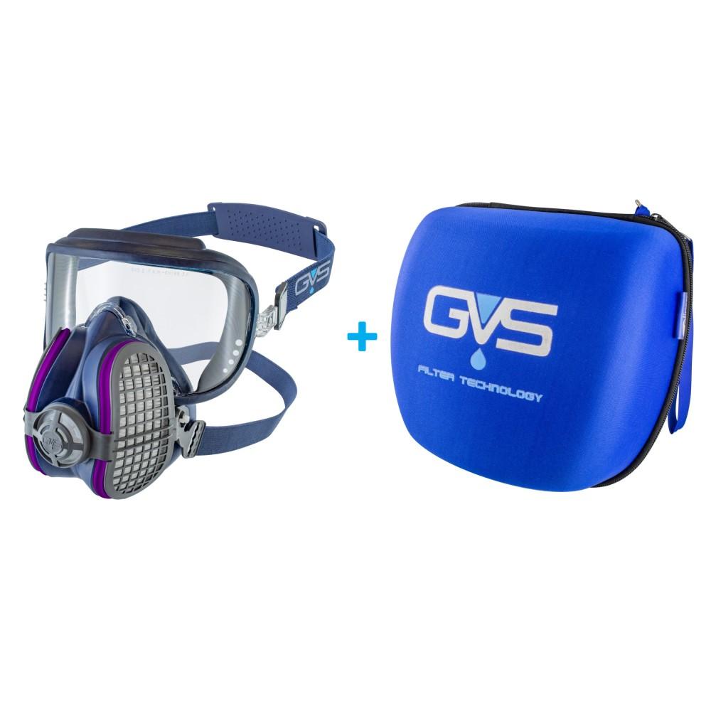 respirator with goggles Half Face Mask Respirator w/ Attached Goggles & Filters: GVS Integra