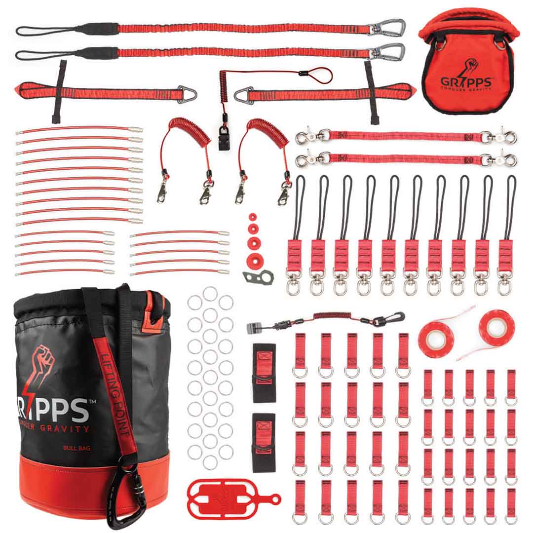 Gripps Tools Tether Kit with Bull Bag & Bolt Pouch