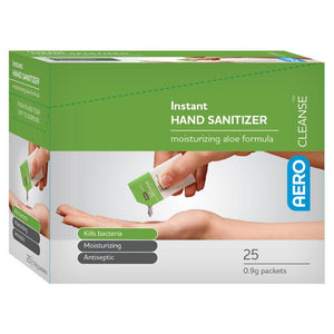 Hand Sanitizer in 0.9 Gram Packets - First Aid Kit Refills (PK 25 Packets)